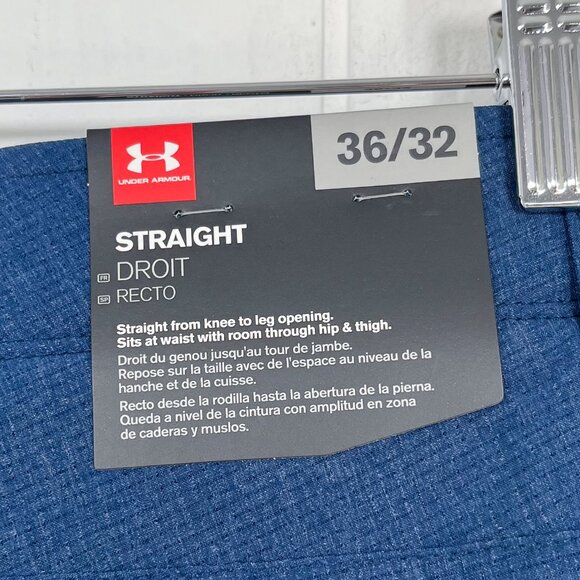 Under Amour Match Play Vented Golf Pant Loose Straight Size 36x32 (34x31) Blue - Picture 7 of 15